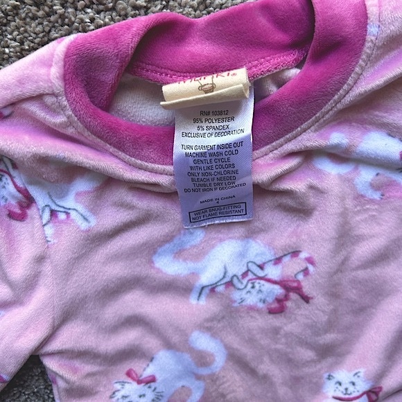 Munki Munki Pink Holiday Pajamas, 4T - Picture 5 of 9